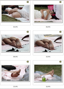 白裙美女，素足一双（17P）