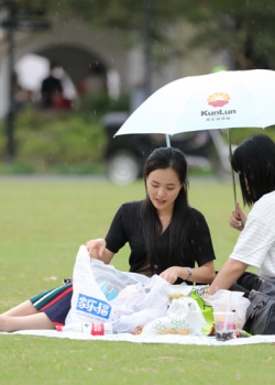 草地上的气质女孩或躺或坐多姿势解锁 第三套 34P